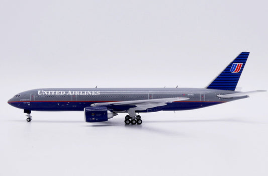 1:400 JC Wings United Airlines Boeing 777 - 200 N777UA Battleship Grey Livery - Final Approach Collectibles