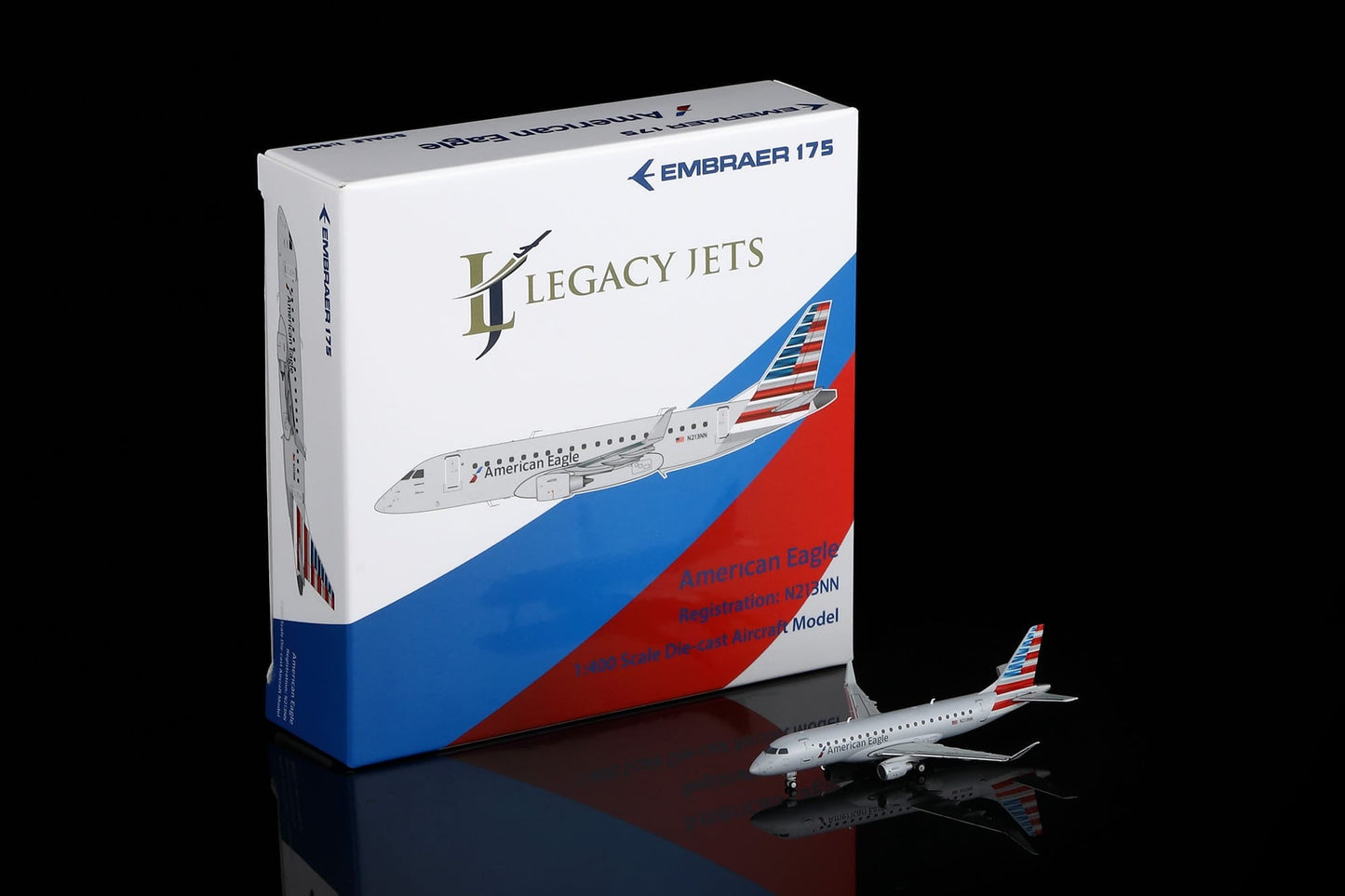 1:400 Legacy Jets American Eagle Embraer 175 N213NN - Final Approach Collectibles