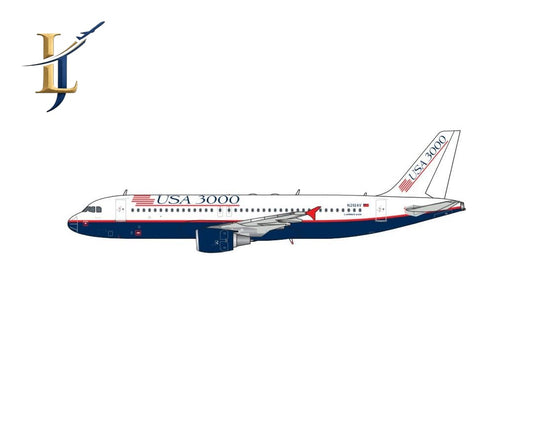 1:400 Legacy Jets USA 3000 Airbus A320 N261AV - Final Approach Collectibles