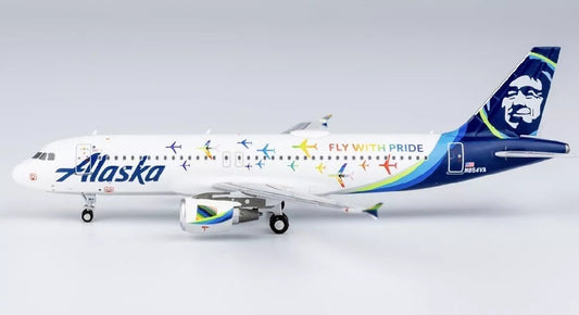 1:400 NG Models Alaska Airlines Airbus A320 N854VA Fly With Pride Livery - Final Approach Collectibles