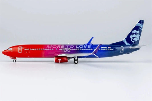 1:400 NG Models Alaska Airlines Boeing 737 - 900ER N493AS More to Love Livery - Final Approach Collectibles