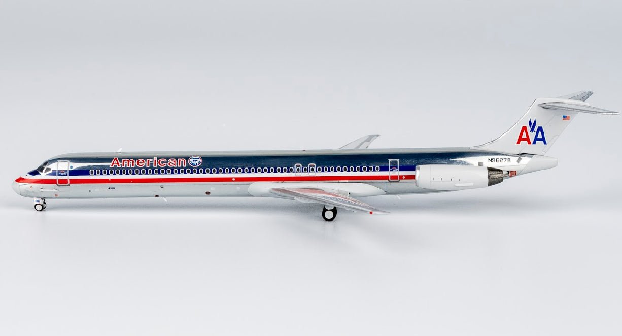 1:400 NG Models American Airlines MD - 82 N9627R with Flag Tulsa Ⅱ Sticker - Final Approach Collectibles