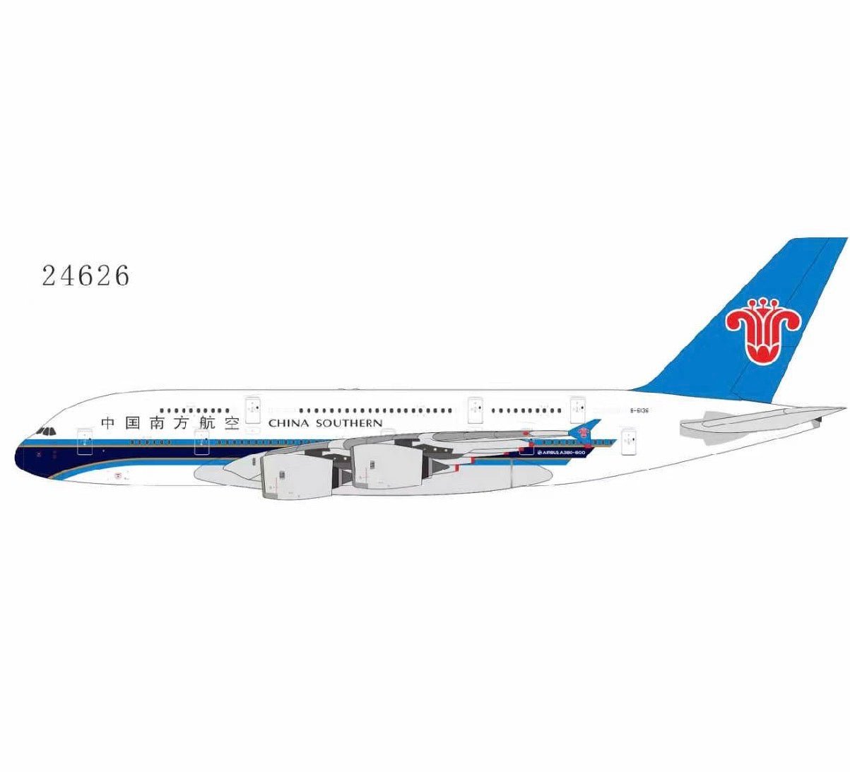 1:400 NG Models China Southern Airbus A380 B - 6136 - Final Approach Collectibles