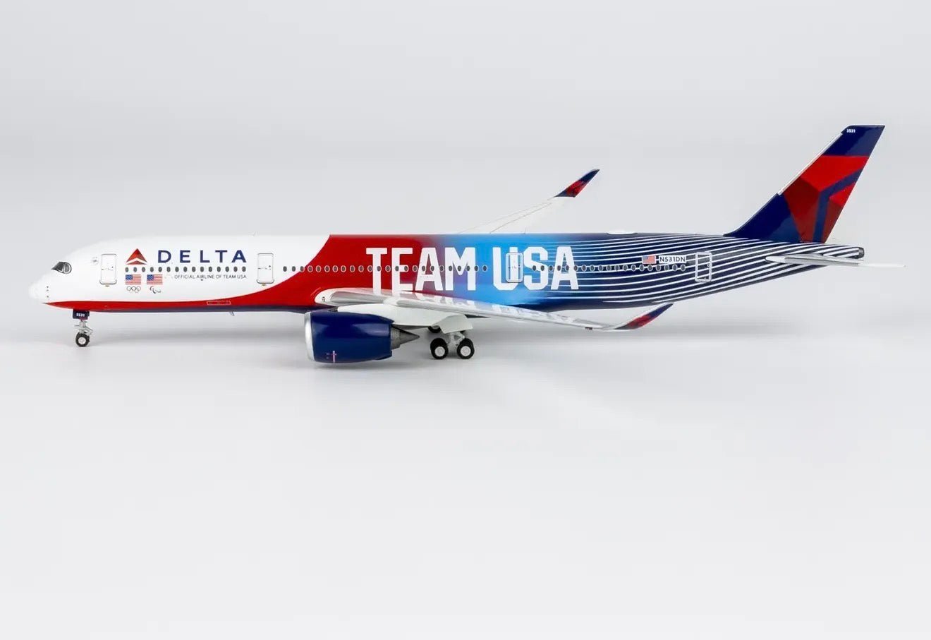 1:400 NG Models Delta Air Lines Airbus A350-900 N531DN Team USA - Final Approach Collectibles