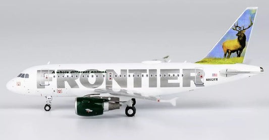 1:400 NG Models Frontier Airlines Airbus A318 N802FR Elk Livery - Final Approach Collectibles