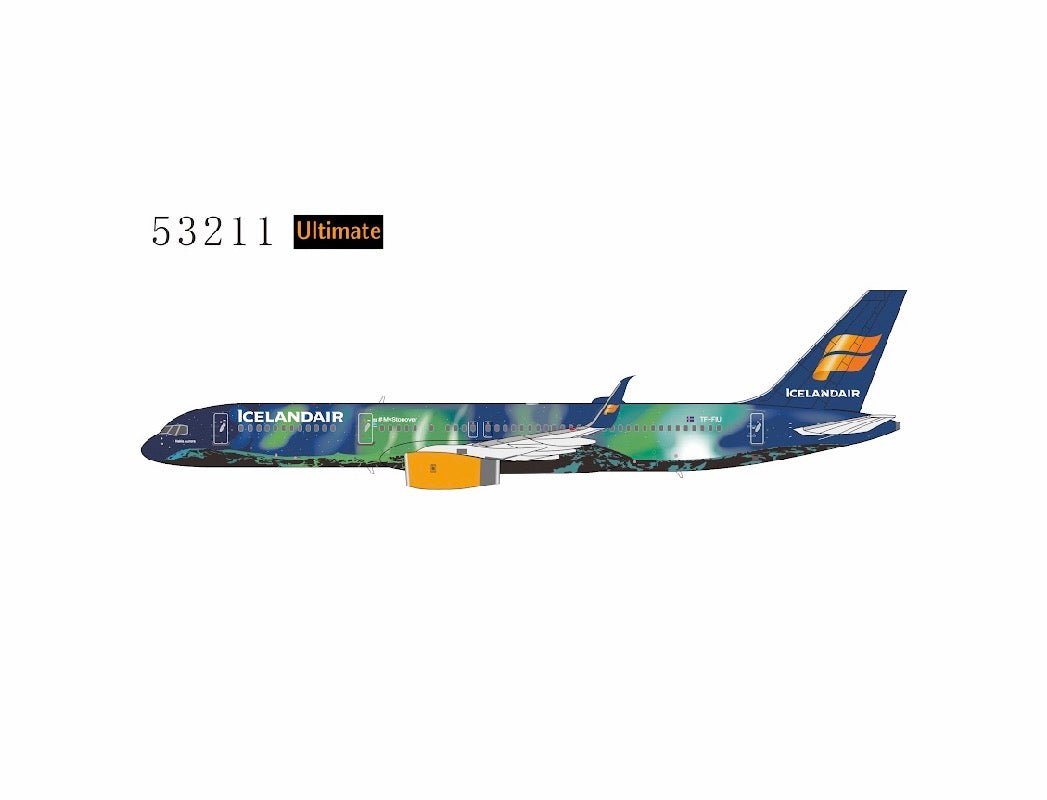 1:400 NG Models Icelandair 757 - 200 TF - FIU Aurora Livery Ultimate Edition - Final Approach Collectibles