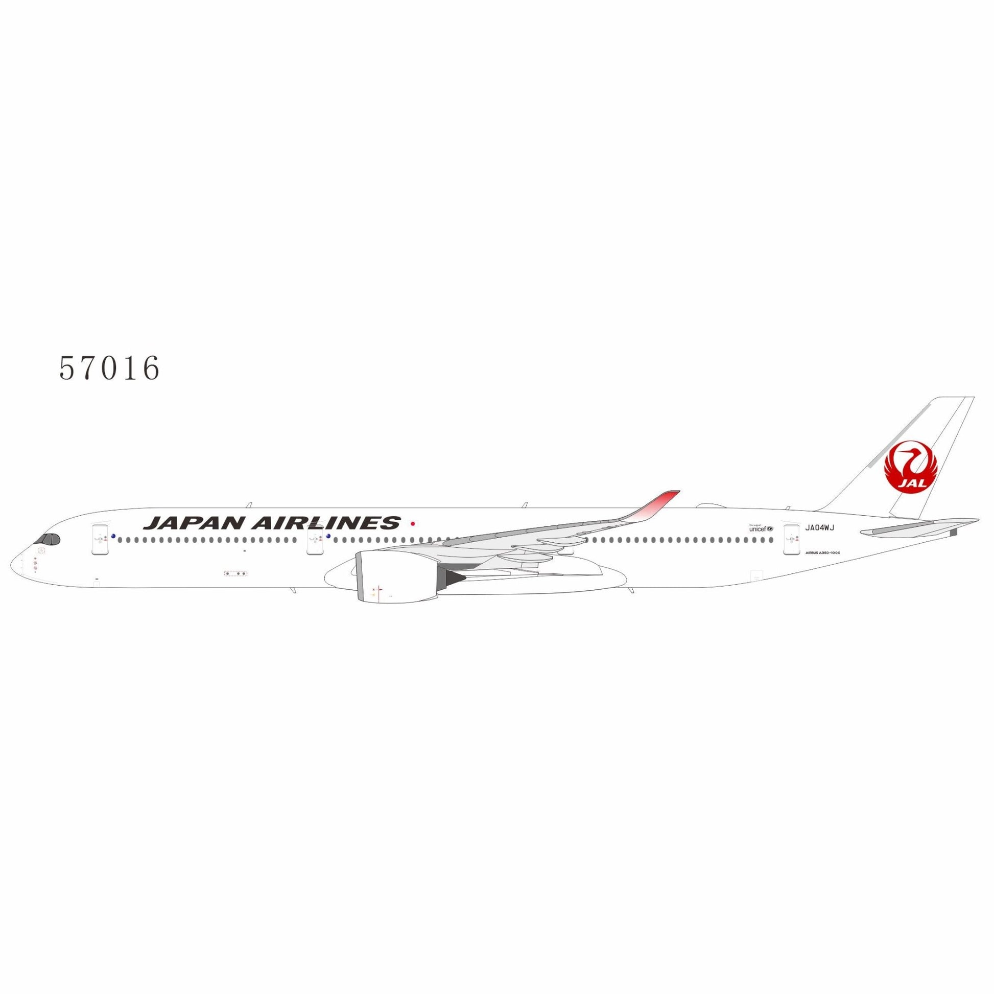 1:400 NG Models Japan Airlines Airbus A350 - 1000 JA04WJ - Final Approach Collectibles