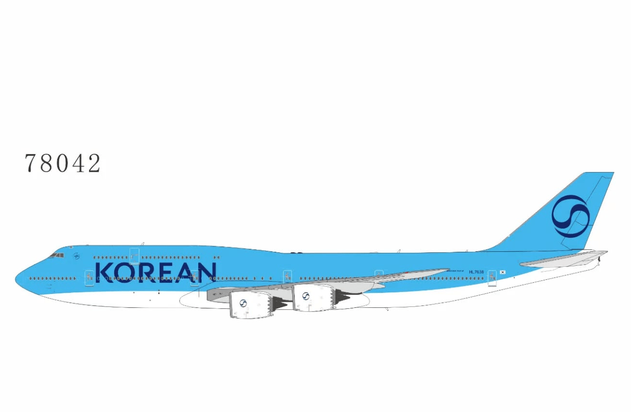 1:400 NG Models Korean Airlines Boeing 747 - 8 HL7638 - Final Approach Collectibles