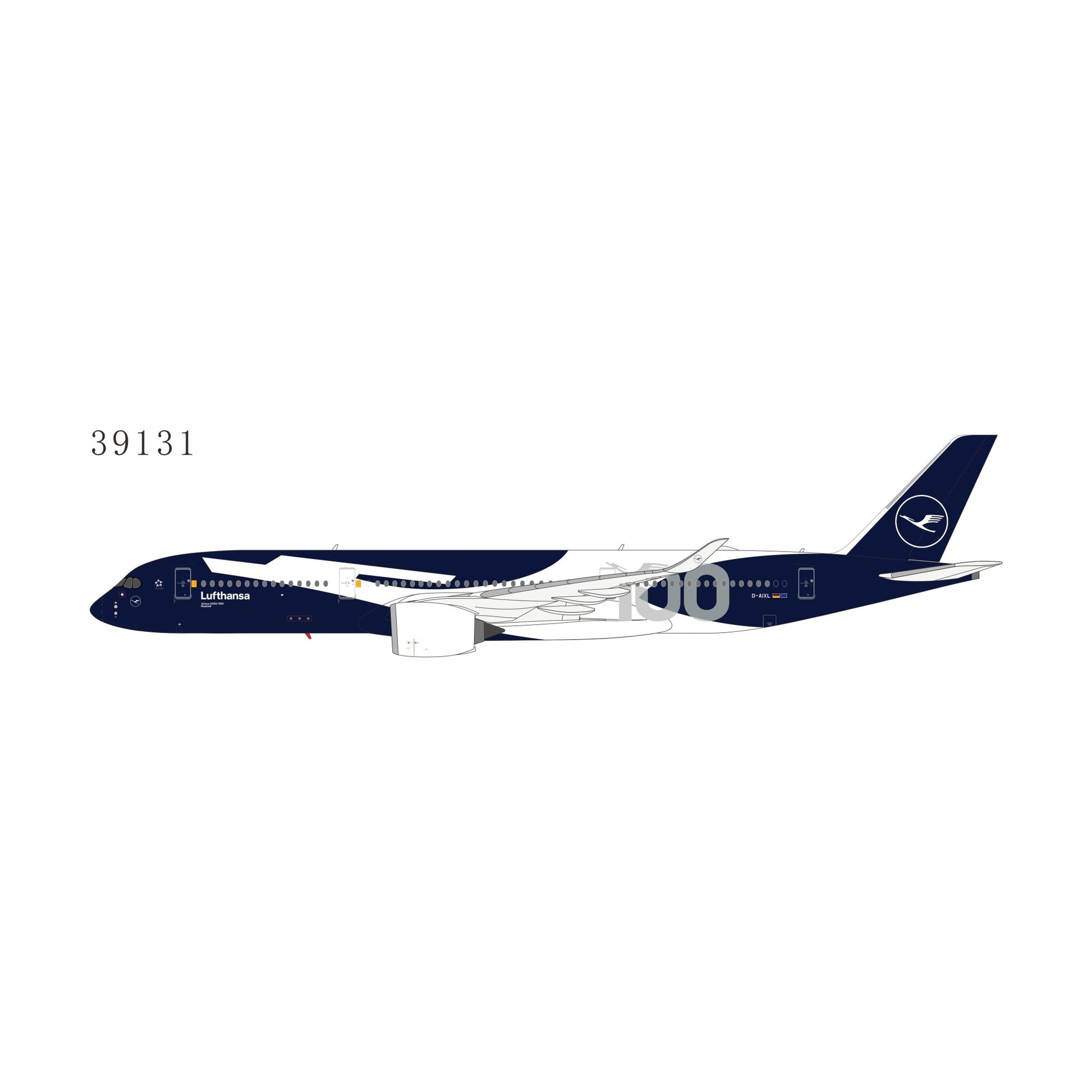 1:400 NG Models Lufthansa Airbus A350-900 D-AIXL 100th Anniversary Livery - Final Approach Collectibles