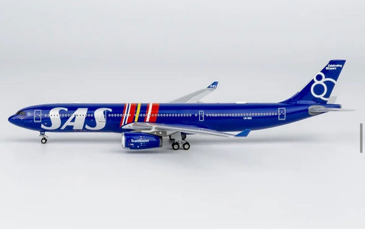 1:400 NG Models SAS Airbus A330-300 LN-RKR 80 Years Livery - Final Approach Collectibles