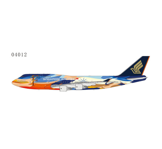 1:400 NG Models Singapore Airlines Boeing 747 - 400 9V - SPK Tropical Livery - Final Approach Collectibles