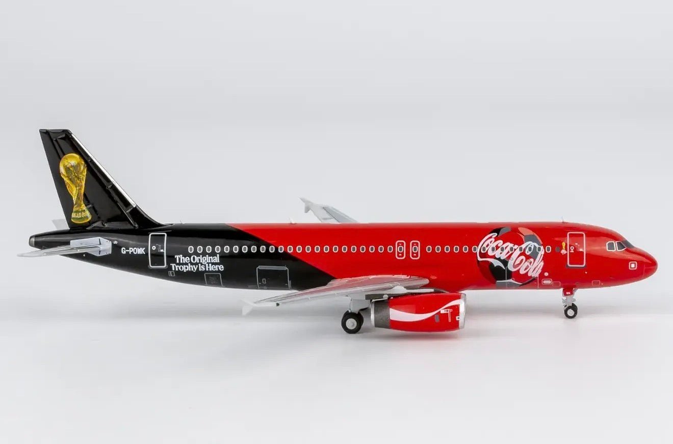 1:400 NG Models Titan Airways Airbus A320 G-POWK Coca Cola World Cup Livery - Final Approach Collectibles
