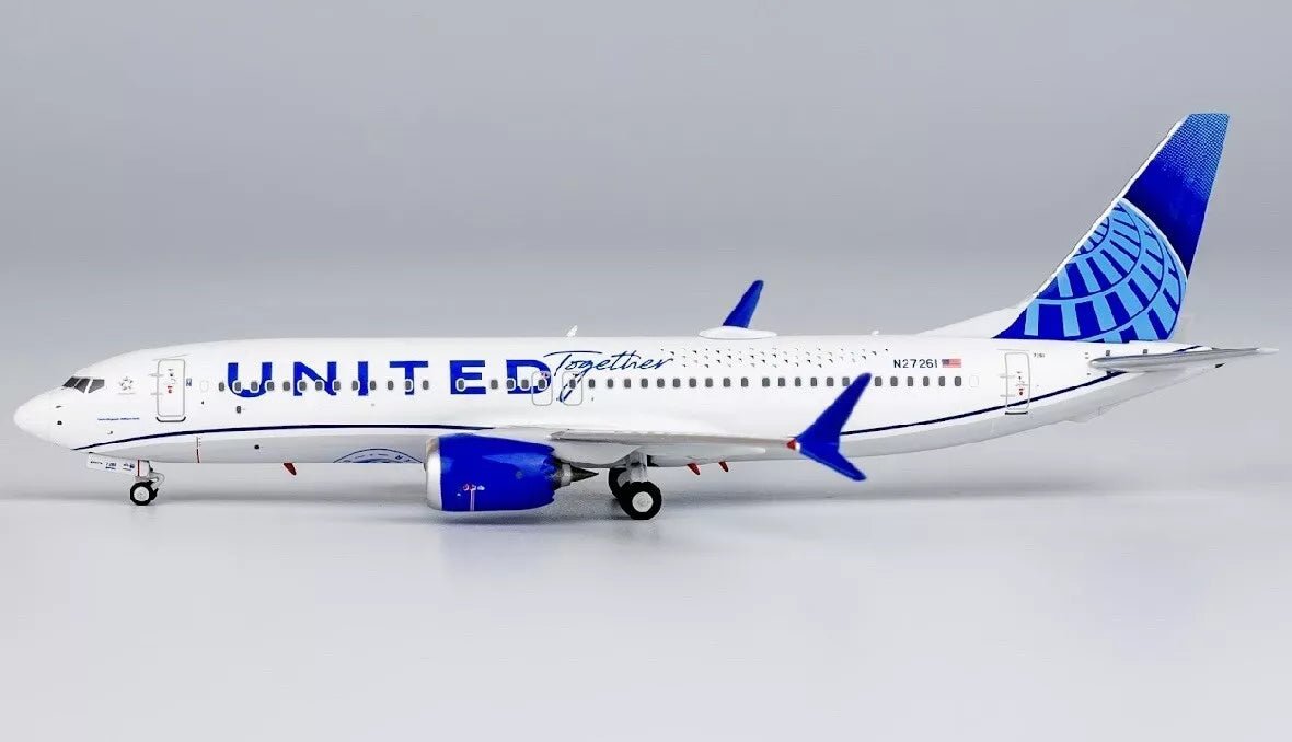 1:400 NG Models United Airlines Boeing 737 MAX 8 N27261 Together Livery - Final Approach Collectibles