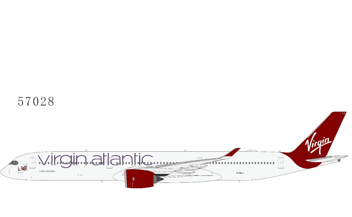 1:400 NG Models Virgin Atlantic Airbus A350 - 1000 G - VELJ - Final Approach Collectibles