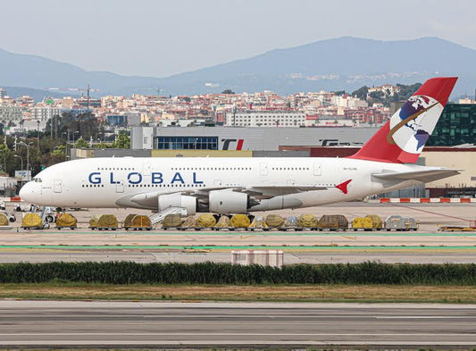 1:400 Phoenix Models Global Airlines Airbus A380 - 800 9H - GLOBL - Final Approach Collectibles