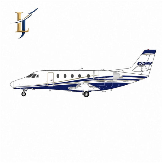1:50 Legacy Jets Citation 560XL N318MM - Final Approach Collectibles