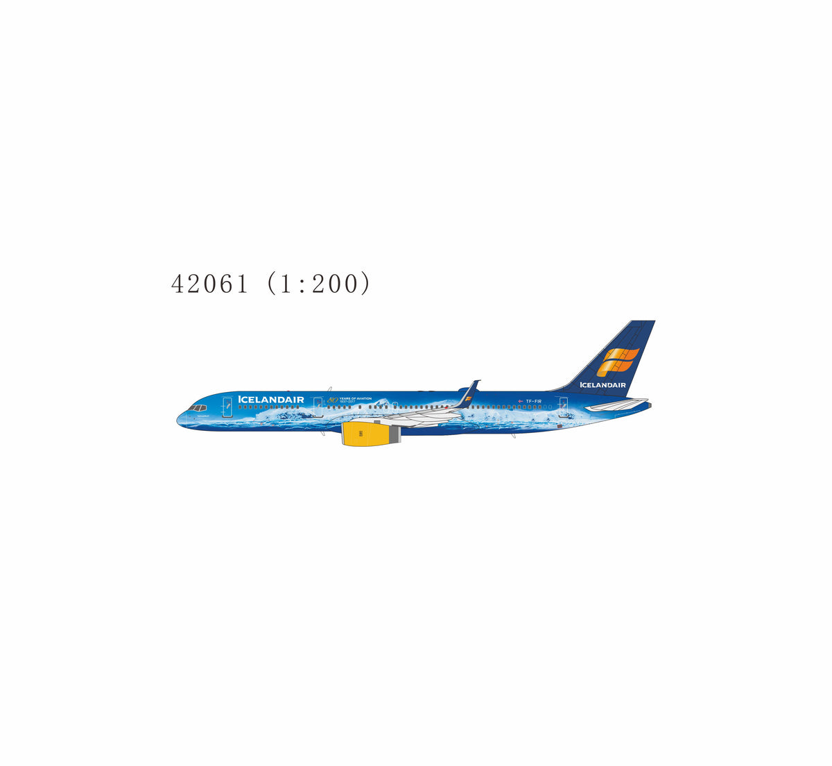 1:200 NG Models IcelandAir Boeing 757-200 TF-FIR Vatnajökull Livery