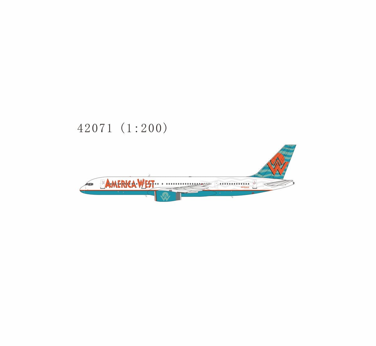 1:200 NG Models America West Boeing 757-200 N910AW
