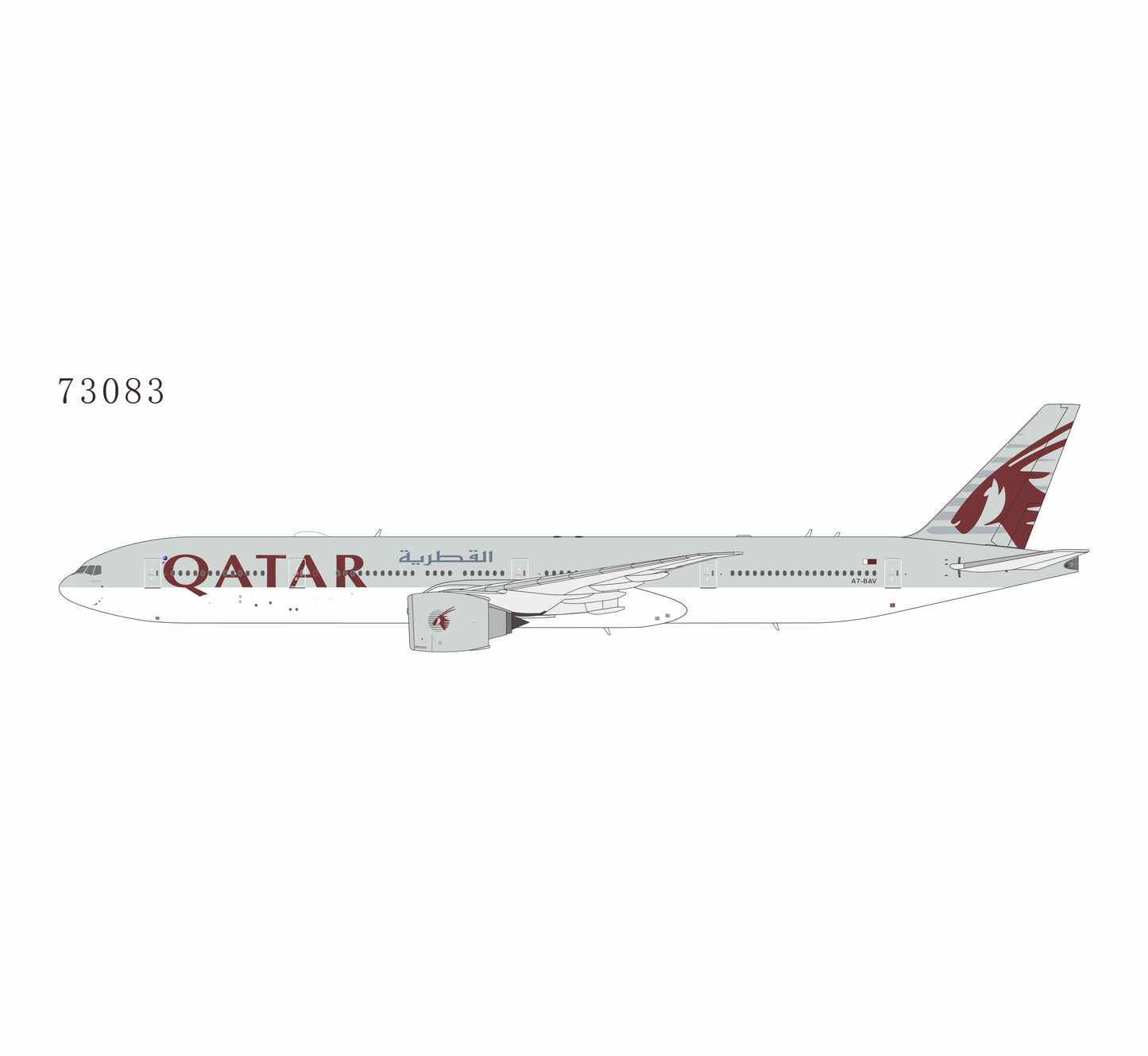 1:400 NG Models Qatar Airways Boeing 777-300ER A7-BAV