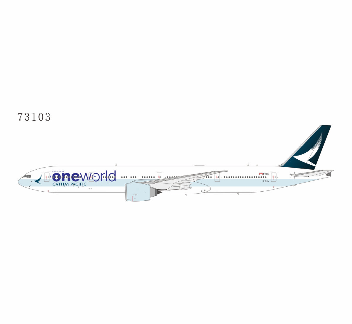 1:400 NG Models Cathay Pacific Airways Boeing 777-300ER B-KQL One World Livery