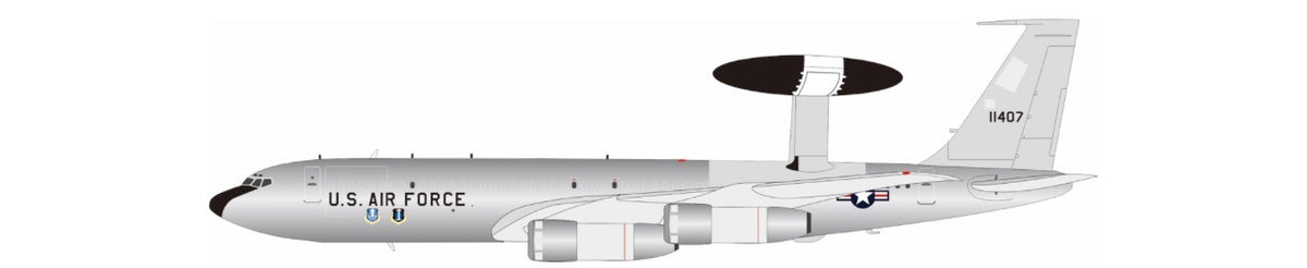 InFlight200 Boeing EC-137D Sentry AEW&C 71-1407 Second Prototype U.S. Air Force 1972