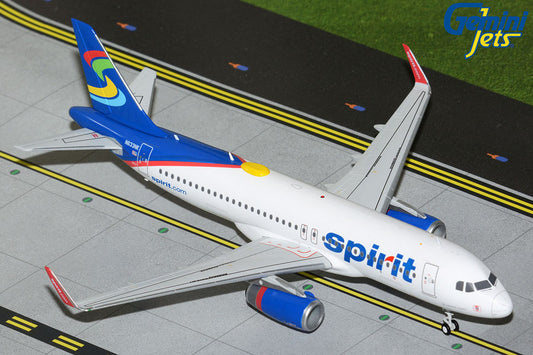1:200 Gemini Jets Spirit Airlines Airbus A320-200 Blue-and-White “Skittles” Livery