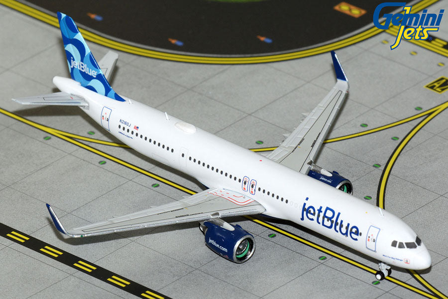 1:400 Gemini Jets JetBlue Airways Airbus A321 NEO N2180J "Mint for Big Things"