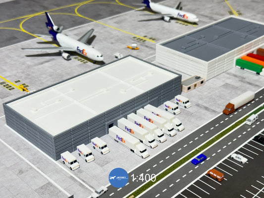 1:400 Jetset Models FedEx Truck Set 5x Semi Trucks + 5x Delivery Trucks