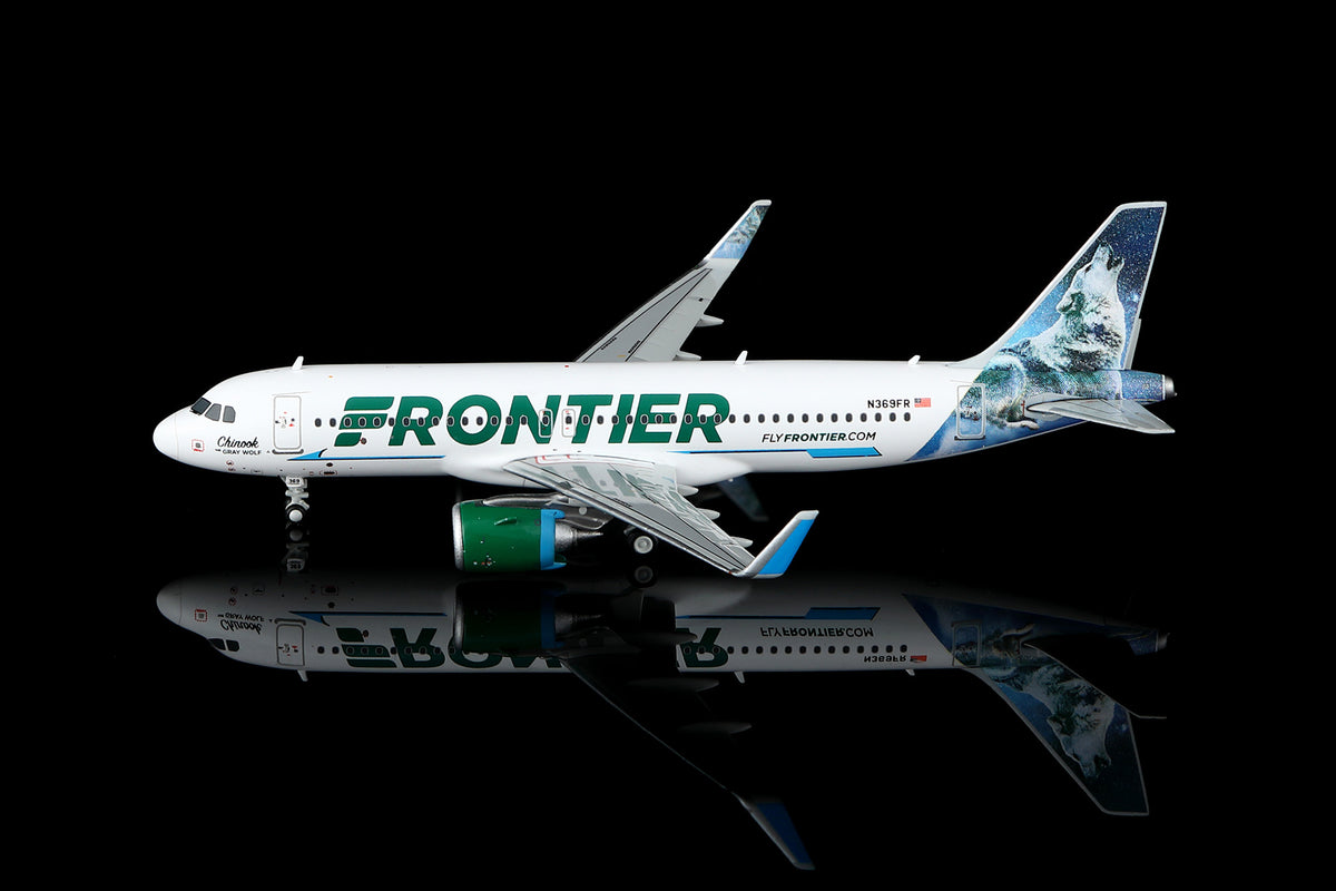 Pre-Order: 1:400 Legacy Jets Frontier Airlines Airbus A320 NEO N369FR with Luggage Tag