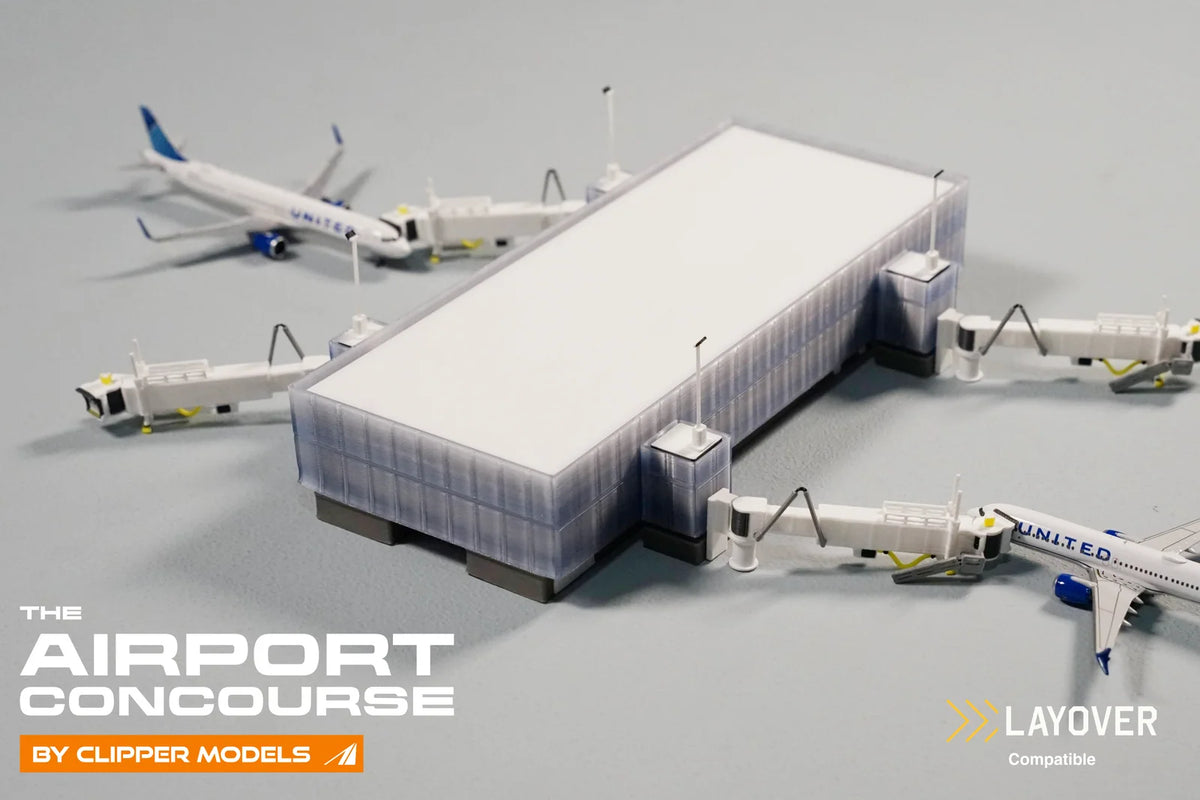 1:400 Clipper Models The Airport Concourse (Glass facade) | Starter Set