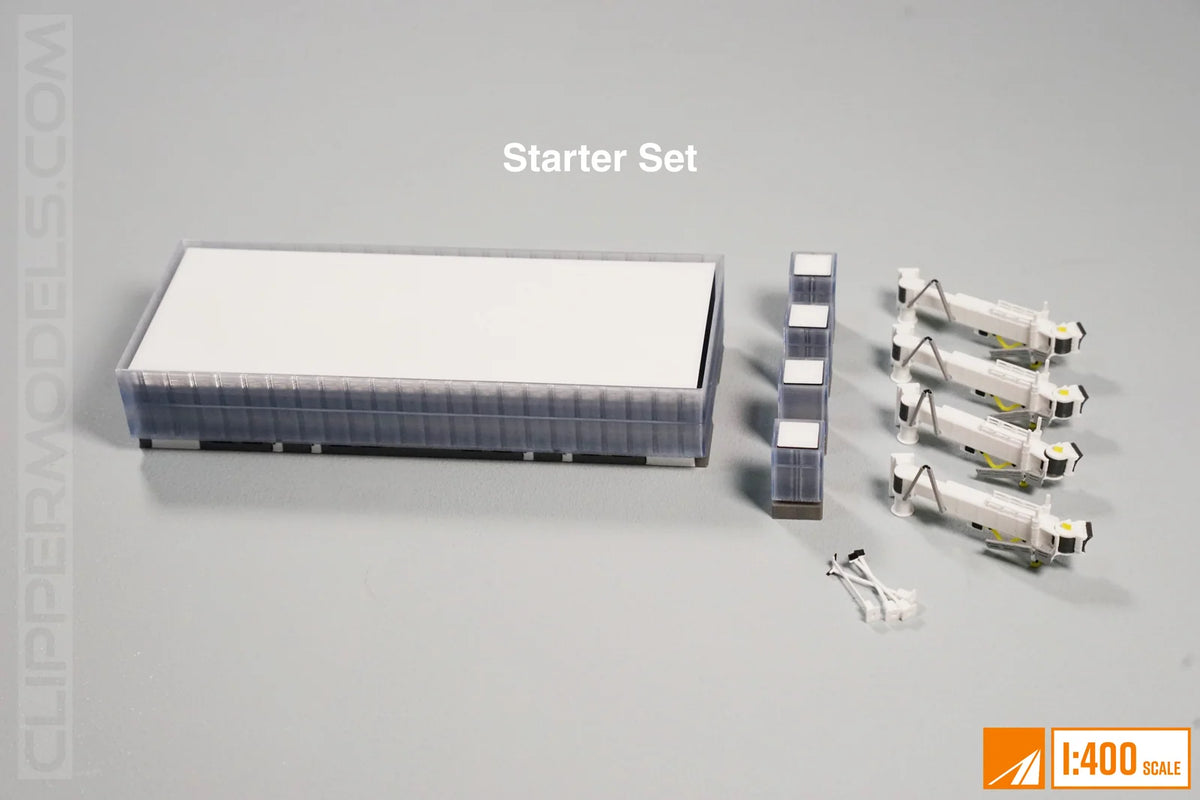 1:400 Clipper Models The Airport Concourse (Glass facade) | Starter Set