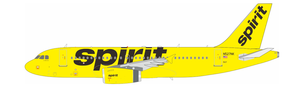 InFlight200 Spirit Airlines Airbus A319 N527NK