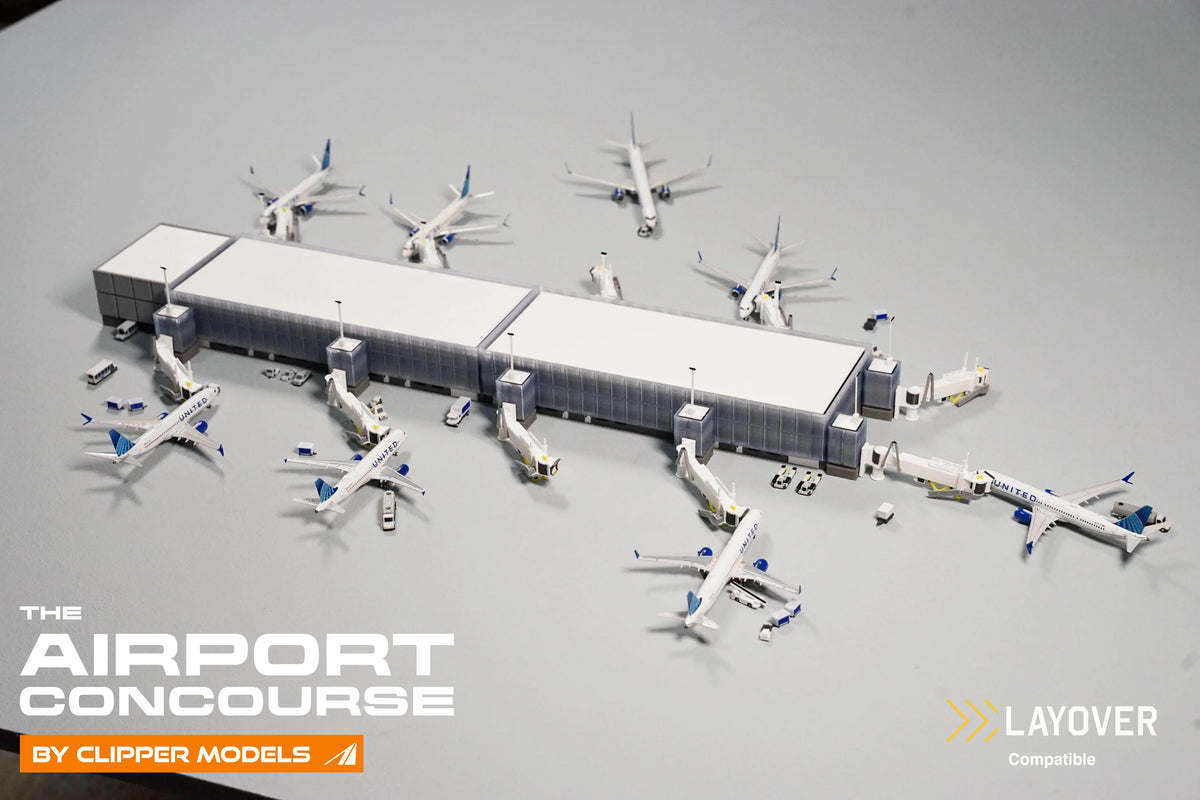 1:400 Clipper Models The Airport Concourse (Glass facade)