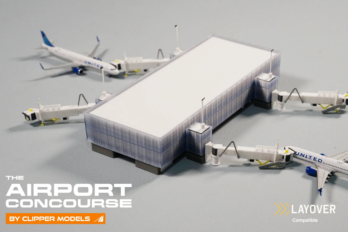1:400 Clipper Models The Airport Concourse (Glass facade) Starter Set