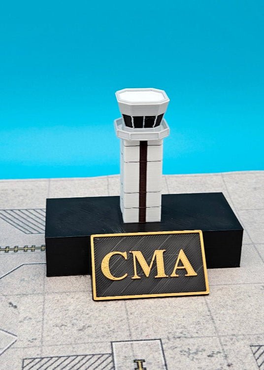 ATC tower at Camarillo Airport (CMA) ATC tower - Final Approach Collectibles