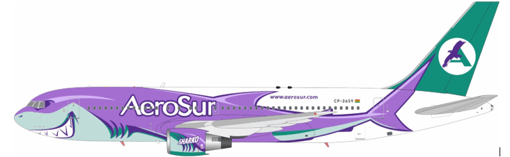 InFlight200 AeroSur Boeing 767-284ER CP-2659 - Final Approach Collectibles
