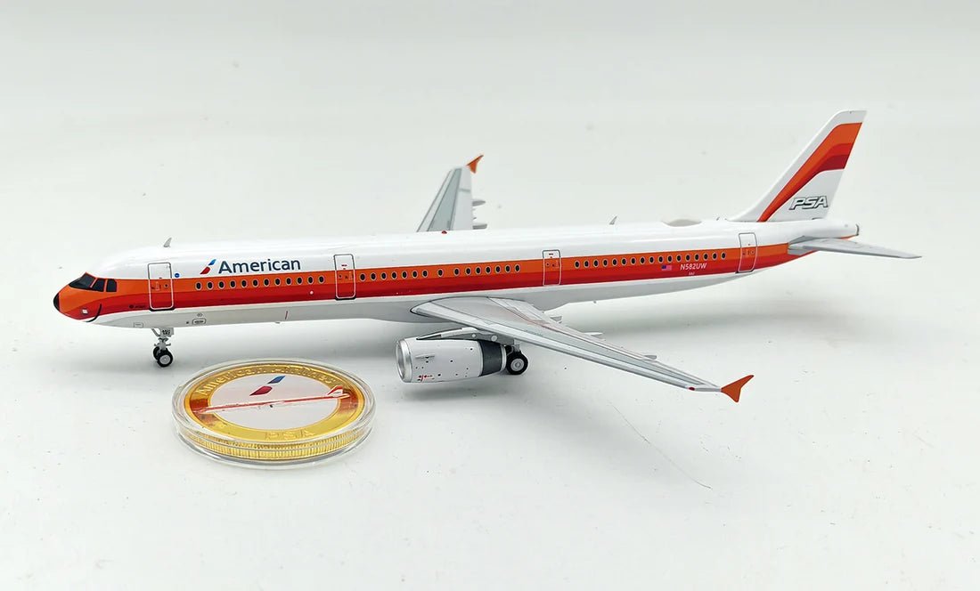 InFlight200 American Airlines Airbus A321-231 N582UW PSA Retro - Final Approach Collectibles