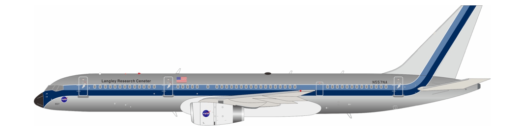 InFlight200 NASA Boeing 757 - 225 N557NA Eastern Polished Livery - Final Approach Collectibles