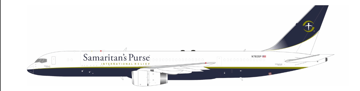 InFlight200 Samaritan's Purse Boeing 757 - 225(PCF) N783SP - Final Approach Collectibles