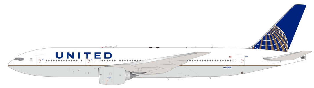 InFlight200 United Airlines Boeing 777-200 N78002 - Final Approach Collectibles