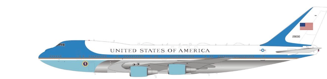 Inflight200 USAF VC-25A 28000 Includes a Collectors’ Coin with stand detachable gear - Final Approach Collectibles