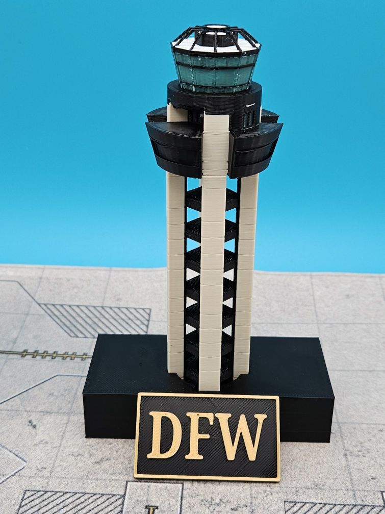 Original Center ATC Tower at Dallas/Fort Worth International Airport (DFW) - Final Approach Collectibles