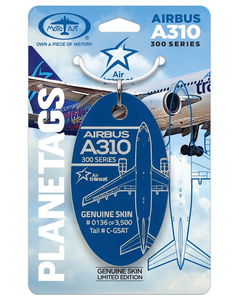 PlaneTags: Air Transat Airbus A310 C-GSAT - Final Approach Collectibles