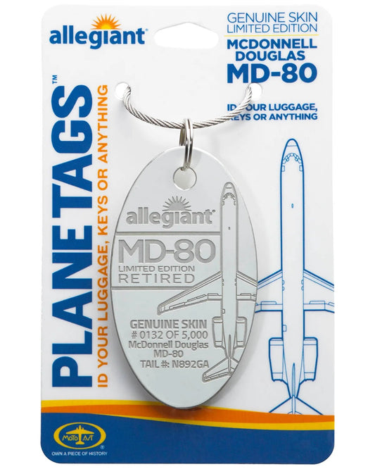 PlaneTags: Allegiant Air McDonnell-Douglas MD-80 N892GA - Final Approach Collectibles