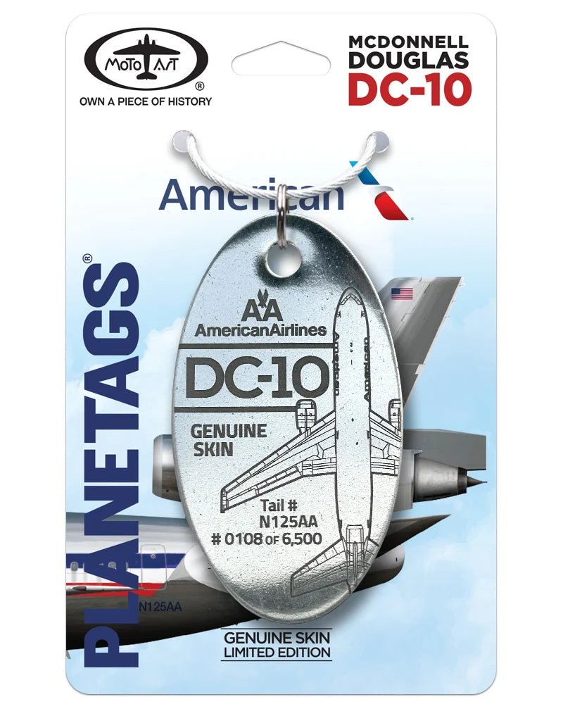 PlaneTags: American Airlines Douglas DC-10 N125AA - Final Approach Collectibles