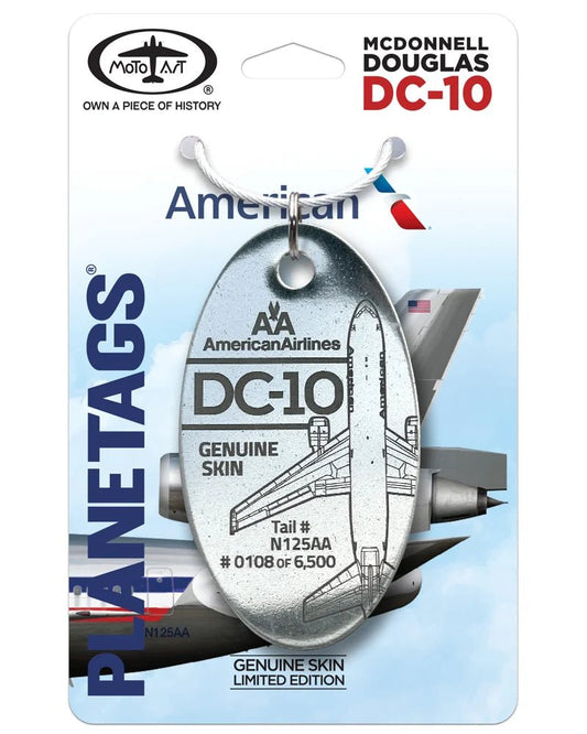 PlaneTags: American Airlines Douglas DC-10 N125AA - Final Approach Collectibles