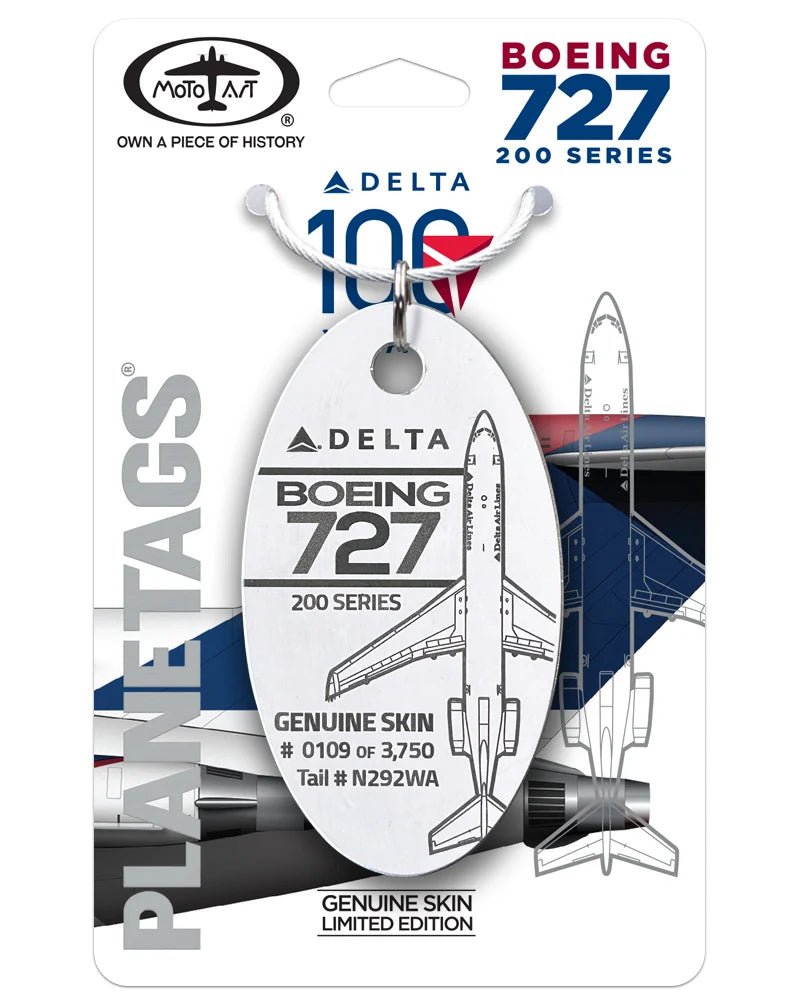 PlaneTags: Delta Air Lines Boeing 727-200 N292WA - Final Approach Collectibles