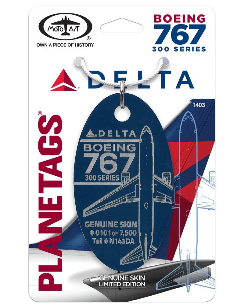PlaneTags: Delta Air Lines Boeing 767-300 N143DA - Final Approach Collectibles