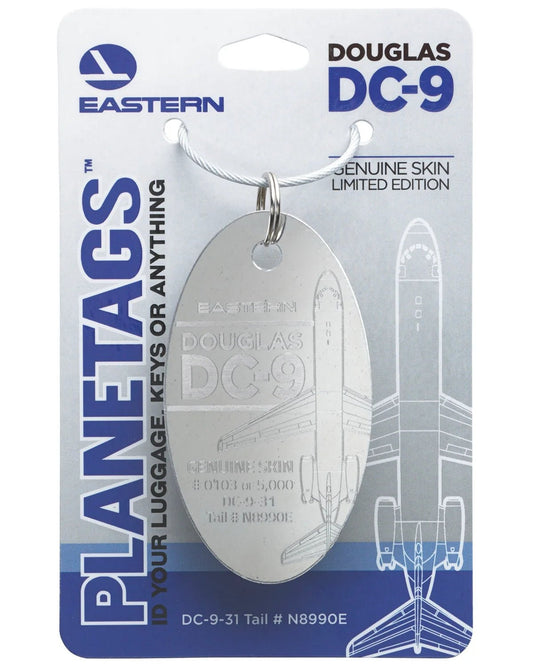 PlaneTags: Eastern Airlines Douglas DC-9 N8990E - Final Approach Collectibles