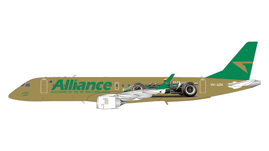 Pre-Order: 1:200 Gemini Jets Alliance Airlines Embraer 190 VH-A2N Formula One Livery - Final Approach Collectibles